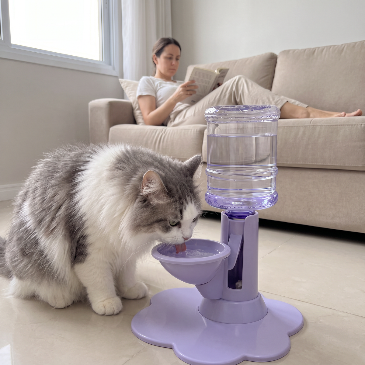 Bebedouro para Gatos que Reabastece Sozinho